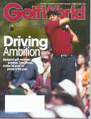Picture of Tiger Woods on the cover of Golf World Magazine